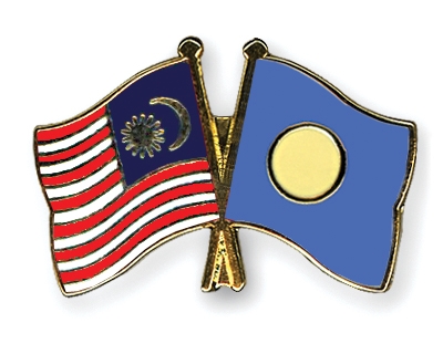 Fahnen Pins Malaysia Palau