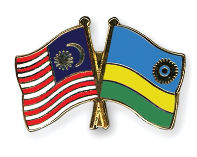 Fahnen Pins Malaysia Ruanda