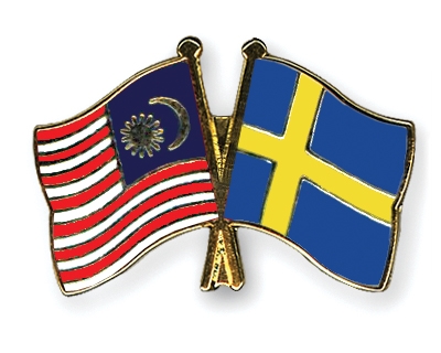 Fahnen Pins Malaysia Schweden