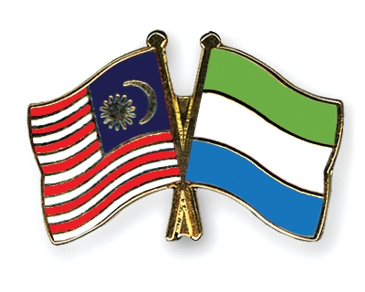 Fahnen Pins Malaysia Sierra-Leone