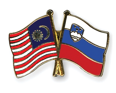 Fahnen Pins Malaysia Slowenien