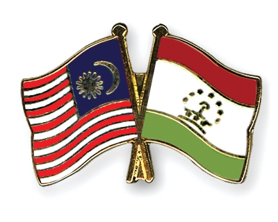Fahnen Pins Malaysia Tadschikistan