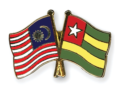 Fahnen Pins Malaysia Togo