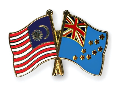 Fahnen Pins Malaysia Tuvalu