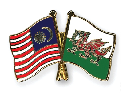 Fahnen Pins Malaysia Wales