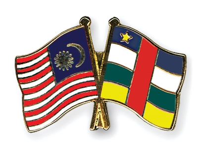 Fahnen Pins Malaysia Zentralafrikanische-Republik