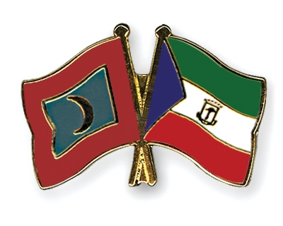 Fahnen Pins Malediven quatorialguinea