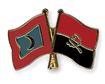 Fahnen Pins Malediven Angola