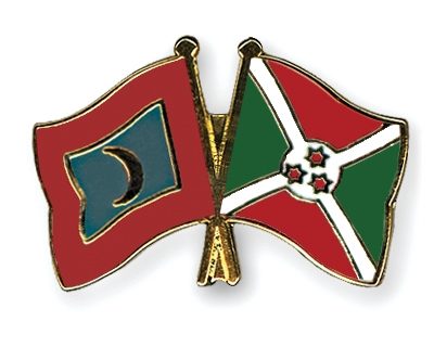 Fahnen Pins Malediven Burundi