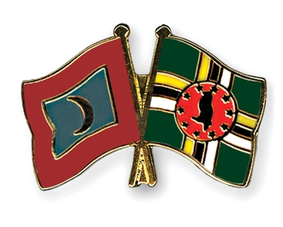 Fahnen Pins Malediven Dominica