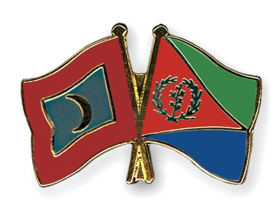 Fahnen Pins Malediven Eritrea