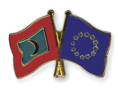 Fahnen Pins Malediven Europa