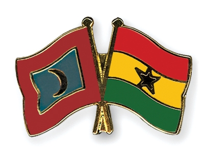 Fahnen Pins Malediven Ghana