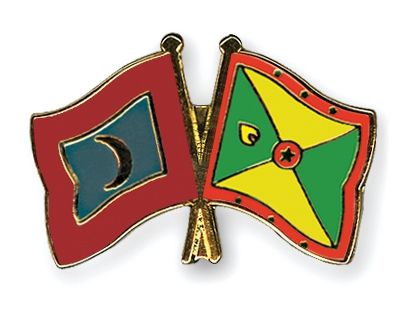 Fahnen Pins Malediven Grenada