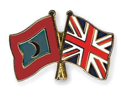 Fahnen Pins Malediven Grossbritannien