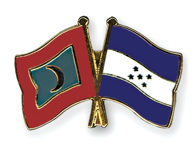 Fahnen Pins Malediven Honduras