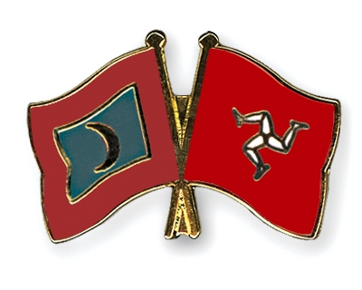 Fahnen Pins Malediven Isle-of-Man