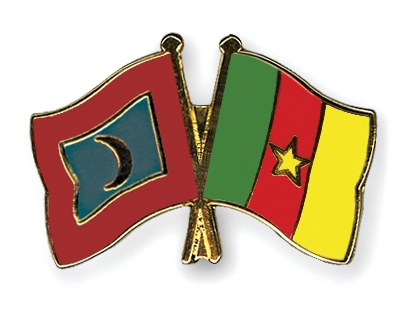 Fahnen Pins Malediven Kamerun