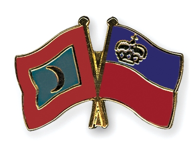 Fahnen Pins Malediven Liechtenstein