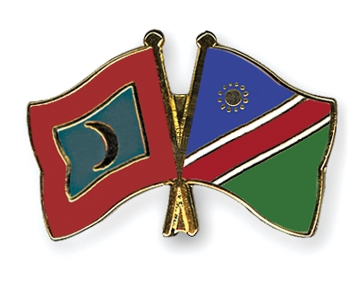 Fahnen Pins Malediven Namibia