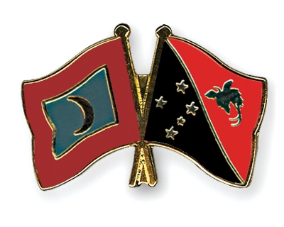 Fahnen Pins Malediven Papua-Neuguinea