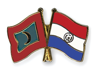 Fahnen Pins Malediven Paraguay