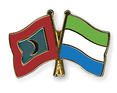 Fahnen Pins Malediven Sierra-Leone