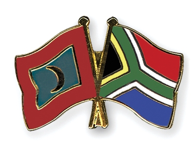 Fahnen Pins Malediven Sdafrika