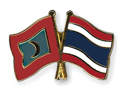 Fahnen Pins Malediven Thailand