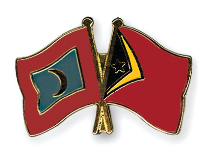 Fahnen Pins Malediven Timor-Leste