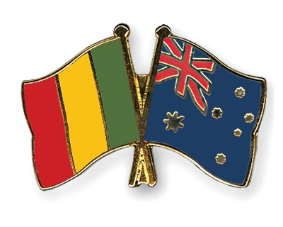 Fahnen Pins Mali Australien