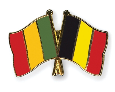 Fahnen Pins Mali Belgien