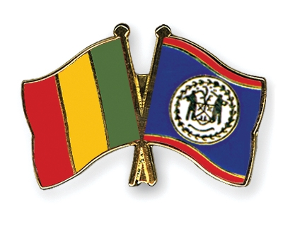 Fahnen Pins Mali Belize