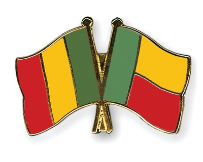 Fahnen Pins Mali Benin