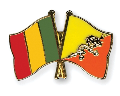 Fahnen Pins Mali Bhutan