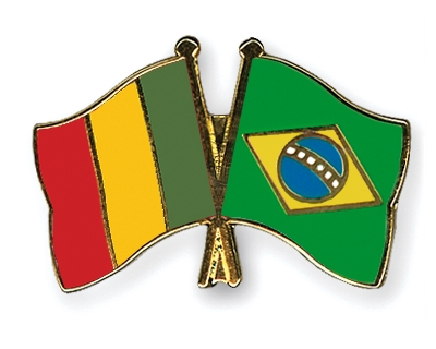 Fahnen Pins Mali Brasilien