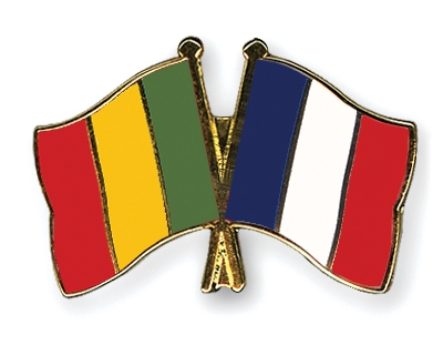 Fahnen Pins Mali Frankreich