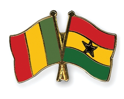 Fahnen Pins Mali Ghana