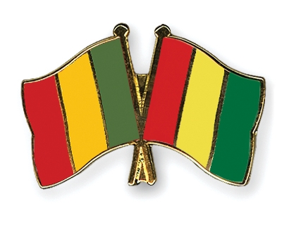 Fahnen Pins Mali Guinea