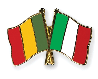 Fahnen Pins Mali Italien