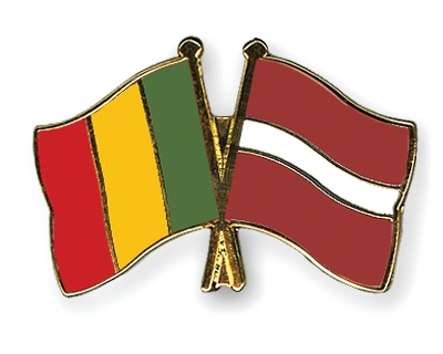 Fahnen Pins Mali Lettland