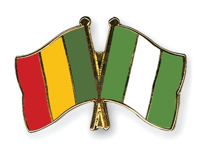 Fahnen Pins Mali Nigeria