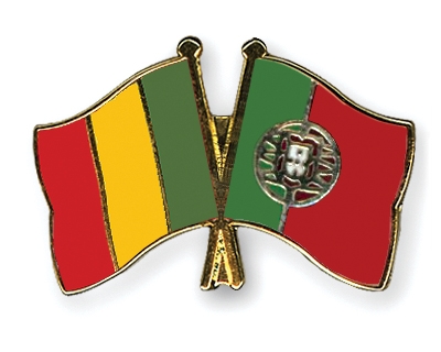 Fahnen Pins Mali Portugal