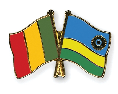 Fahnen Pins Mali Ruanda