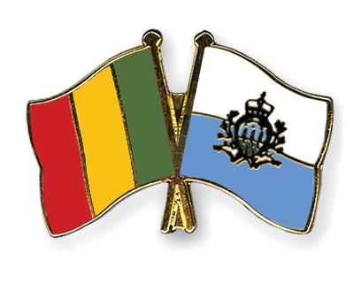 Fahnen Pins Mali San-Marino