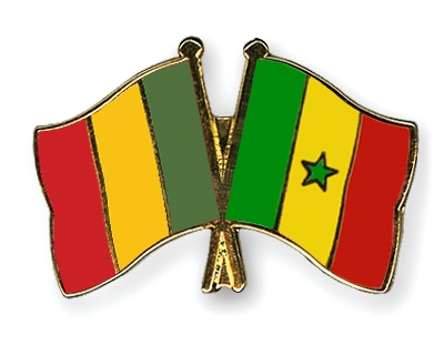 Fahnen Pins Mali Senegal