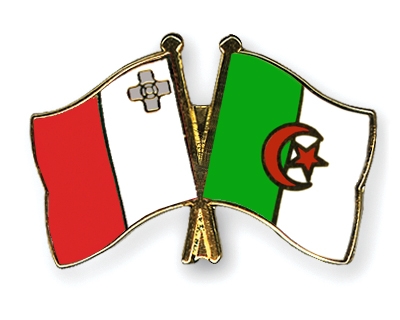 Fahnen Pins Malta Algerien