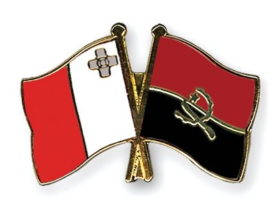 Fahnen Pins Malta Angola