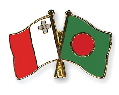 Fahnen Pins Malta Bangladesch