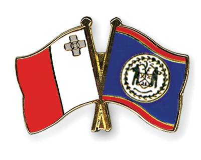 Fahnen Pins Malta Belize